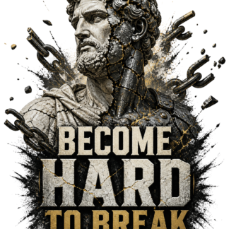 Diseño de camiseta Become Hard to Break de Golden Stoic