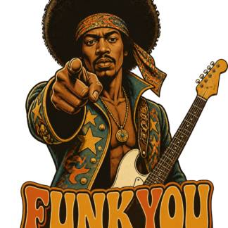 Diseño de camiseta Funkyou Afro Headband de Golden Stoic