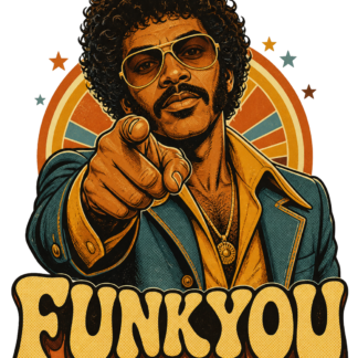 Diseño de camiseta Funkyou Curly Sideburns de Golden Stoic