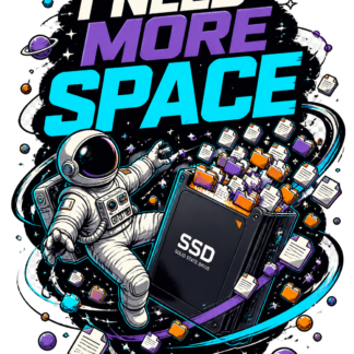 Diseño de camiseta I Need More Space de Golden Stoic