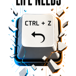 Diseño de camiseta Life Needs Ctrl+Z de Golden Stoic