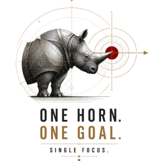 Diseño de camiseta One Horn One Goal de Golden Stoic