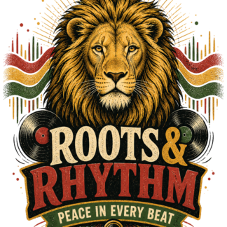 Diseño de camiseta Roots & Rhythm de Golden Stoic