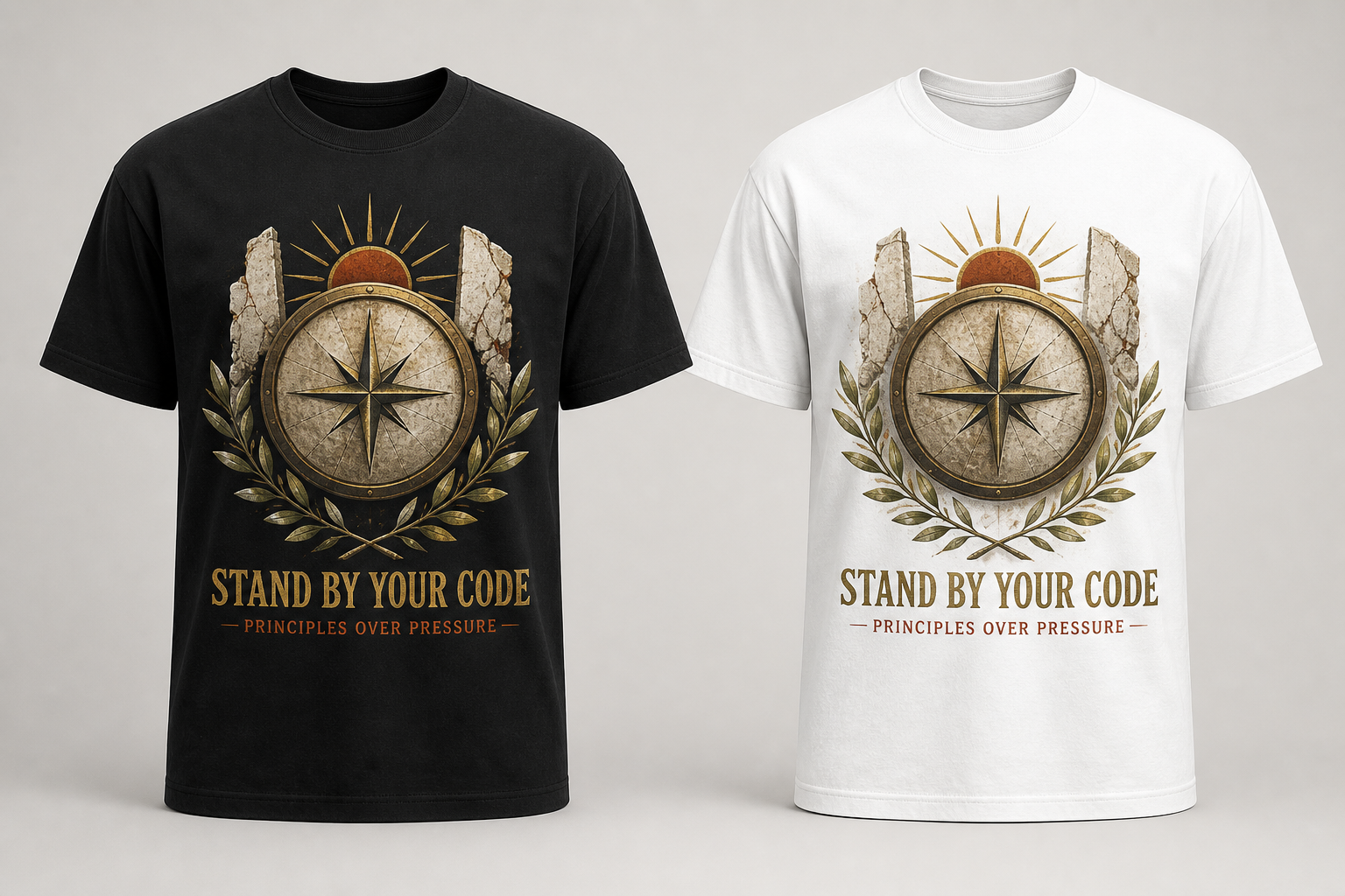 Camiseta Stand By Your Code – Principles Over Pressure - Imagen 2
