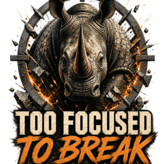 Diseño de camiseta Too Focused To Break de Golden Stoic