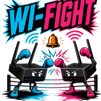 Diseño de camiseta Wi-Fight de Golden Stoic